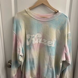 Hazel Boutique Tie-Dye Ribbed Crewneck